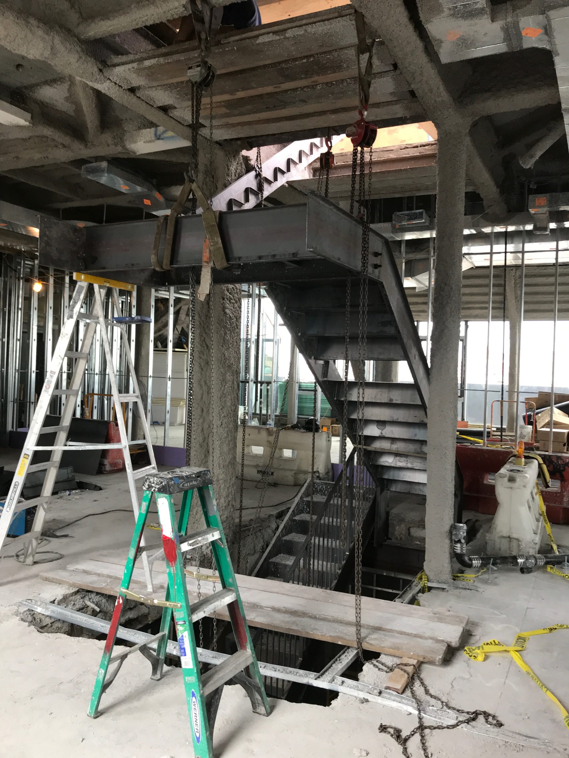Internal commercial stair